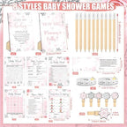 Funnymoom 426 Pcs Baby Shower Games Set, 8 Games Elephant Girl - Image 3
