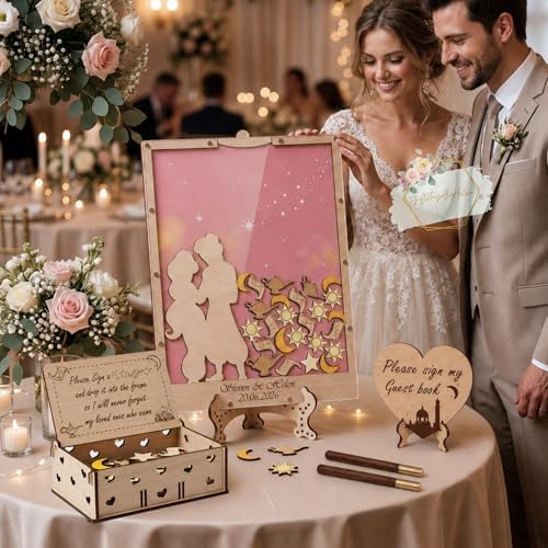 Wedding Guest Book Alternative, Arabian Nights Genie Lamp Drop Box, Custom - Image 2