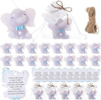 Conelist 25 Set Baby Shower Candles Favors Elephant for Guests, Blue by Conelist