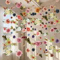 6 Pcs 35.8 ft Hanging Flower Artificial Wildflower Garlands Floral Vines by XunYee