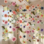 6 Pcs 35.8 ft Hanging Flower Artificial Wildflower Garlands Floral Vines by XunYee