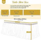 Suppromo Ivory Tulle Table Skirts for Rectangle Tables or Round Tables 9ft Tutu Table Skirt Cloth for Bridal Shower Birthday Party Baby Shower Gender Revea Banquet Decorations - Image 4