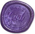 Infusion Wax Seal Baby Stickers - Elegant Self-Adhesive Baby Shower Envelope Seals in 12 Color Options - Perfect for Invitations, Cards, & Party Favors - 25 Pack (Baby Girl) - Image 2