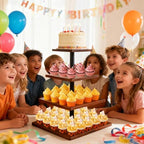 4 Tier Cupcake Stand for 50 Cupcakes,360°Wooden Cake Dessert Tower Holder - Image 2