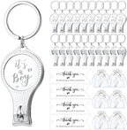 Vesici 50 Sets Baby Shower Nail Clipper Party Favors for Guests, It’s A Boy by Vesici