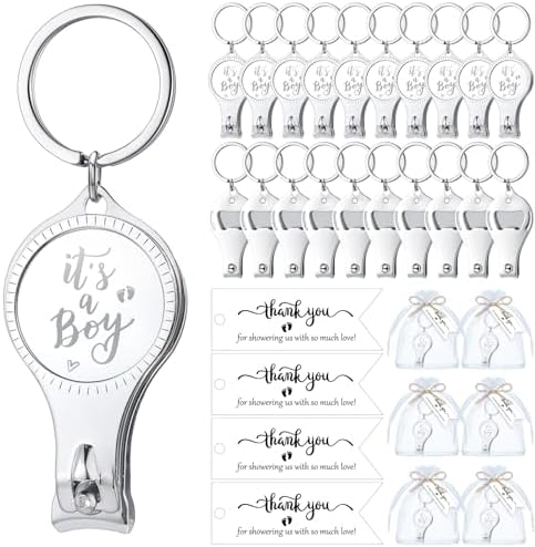 Vesici 50 Sets Baby Shower Nail Clipper Party Favors for Guests, It’s A Boy by Vesici