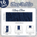 16 Pack Navy Blue Cheesecloth Table Runner 23 x 120 Inch 10Ft - Image 2
