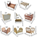 Newborn Photography Props Posing Bed Baby Photoshoot Posing Props Furniture Photo Backdrop Accessories Infant Photo Bed Newborn Photography Bed - Image 5