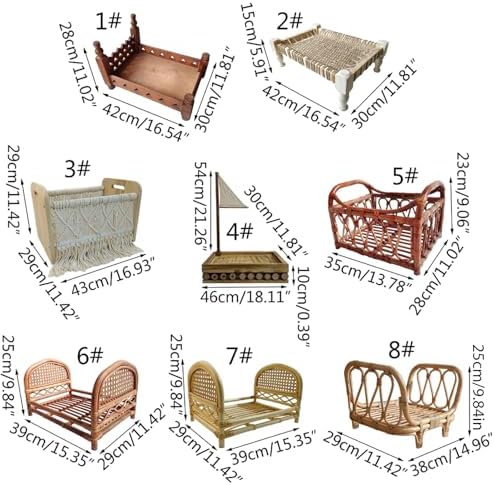 Newborn Photography Props Posing Bed Baby Photoshoot Posing Props Furniture Photo Backdrop Accessories Infant Photo Bed Newborn Photography Bed - Image 5