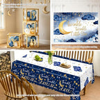 Twinkle Twinkle Little Star Baby Shower Decorations, Blue Stars and Moon Party Decoration with Balloons Garland Baby Boxes Backdrop Tablecloth - Image 5