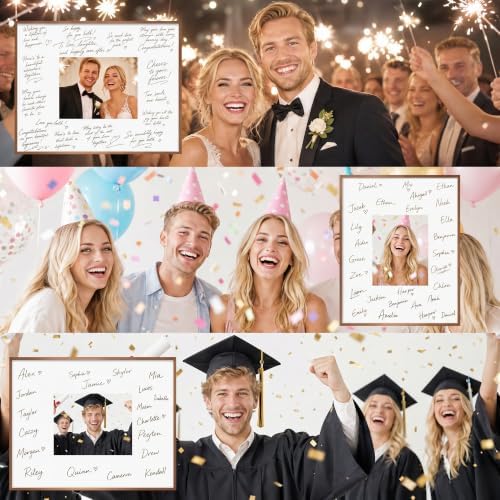 Signature Picture Frame 18x18, Aluminum Signable Frame with Glass, Bronze - Image 6