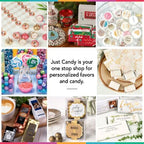90ct Personalized Baby Shower Chocolate Kisses & DIY Stickers - Mermaid - Image 6