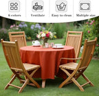 Fitable 6 Pack Rust Tablecloths 70 Inch Round for 36"-48" Tables - Image 6