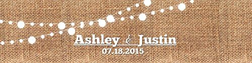 100 Burlap and White Market Lights Wedding Anniversary Engagement Party Water Bottle Labels Bridal Shower - Image 2