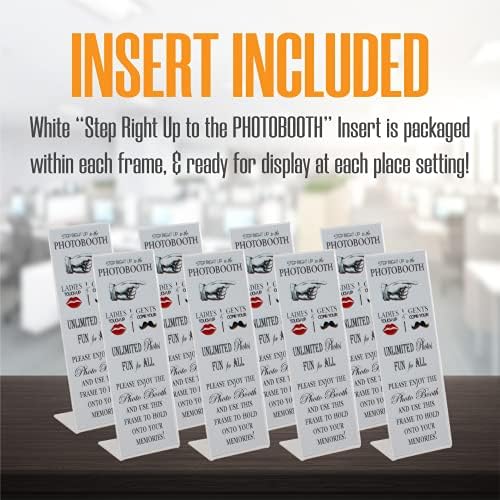 2x6 Slanted Photo Strip Frames - White Insert, 200 Pack - Image 3