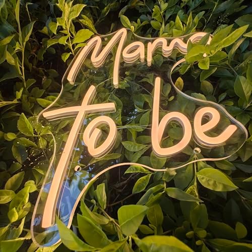 Mama to Be Neon Sign,Baby Shower Party Decorations, Party Neon Sign for Mummy, First Time Mom Gifts, Baby Shower Birthday Wedding Party Sign(15.7x11.8in) - Image 4