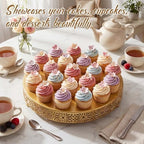 Wenqik 20 Inch Cake Stand Round Metal Cupcake - Image 3