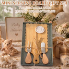 LemonRoad 12 Sets Bamboo Wood Baby Shower Prizes, 6"L x 9"W - Image 2