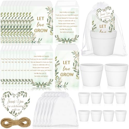 Ctosree 50 Sets Let Love Grow Wedding Favors for Guests Wedding Party Favor by Ctosree