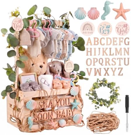 Junkin Sea Animal Baby Shower Crate Closet, Sea You Soon Baby Shower Favor by Junkin