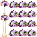 Hotop 12 Pcs Silk Rose Flower Balls,Fantasy Violet by Hotop