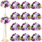 Hotop 12 Pcs Silk Rose Flower Balls,Fantasy Violet by Hotop