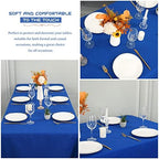 Showgeous 60x126 Inch Royal Blue Rectangle Tablecloth 6 Pack Fit 7FT Table - Image 6