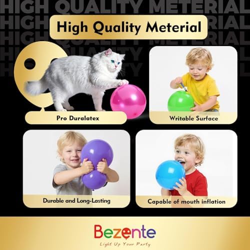 Pro Duralatex Pink Balloons - 100 Pack 12 inch Extra-Thick Pink Balloons and Electric Balloon Pump - Image 2