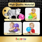 Bezente Pro Duralatex Pink Balloons - 100 Pack 12 inch Extra-Thick Pink Balloons and Electric Balloon Pump - Image 2