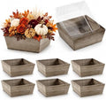 Dandat 8 Set 10 Inch Wooden Flower Box Rustic Table Centerpieces,Brown by Dandat