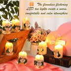 Tujoe 24 Pcs Baptism Party Favors Candles, LED Tea Lights Gift Boxes - Image 4