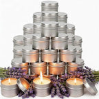 50 Pcs 2 Oz Mini Lavender Scented Soy Candle Set,Wedding Favors for Guests Bulk 50,The Quantity of Multiple Sets Meets Your Needs for Wedding and Party Gifts and Party Favors. by Veiuwa