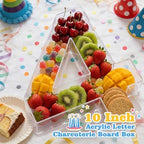 Ledido Reusable 10'' Fillable Acrylic Charcuterie Board Box Number 40 - Image 2