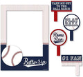 Big Dot of Happiness Batter Up - Baseball - Birthday Party or Baby Shower Selfie Photo Booth Picture Frame & Props - Printed on Sturdy Material by BigDotofHappiness