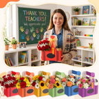 Epakh 48 Pack Teacher 2 Cup Drink Carrier with Handle, Gift Holder - Image 4