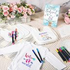 69 Pcs Baby Bib Bodysuit Baby Shower Set Baby Shower Game Sign Baby Feeder Bib Newborn Bodysuit Fabric Marker - Image 4