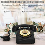 Audio Guest Book Wedding Phone, Retro Audio Phone Guestbook with Clear Voice Recording for Wedding Reception, Bridal Shower, Birthday, Baby Shower, Anniversary, Engagement - Image 2