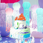 Retisee 12 Pcs Hanging Jellyfish Paper Lanterns, Gradient Color - Image 5