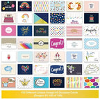 Janvale 100 All Occasion Cards Assortment Box with Color Envelopes，All Occasion Cards Set with Greeting Inside, Large 5 x 7 inch Cards with Stickers and Dividers - Image 6