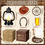 Roceei 96 Pcs Western Theme Party Decoration Set, Cowboy Party Supplies - Image 3