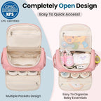 Tealari 4 in 1 Convertible Diaper Bag Backpack,Waterproof Baby Diaper Bag with Changing Pad,Converts into Baby Tote Bag,Diaper Backpack,Stroller Bag and Crossbody Diaper Bag - Image 6