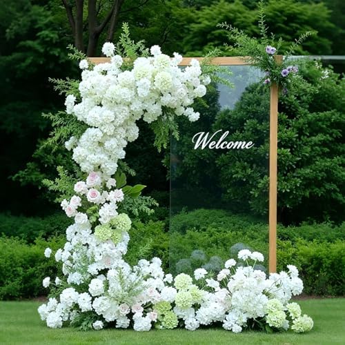 100 Pcs Faux White Hydrangea Artificial Flowers Bulk, Fake Silk Hydrangea Flowers Heads with Stems for Wedding Decorations Garden Party Baby Shower Porch Home Decor Table Centerpieces - Image 5