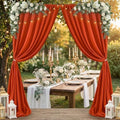Rust Backdrop Curtains 20ftx8ft Thanksgiving Polyester Photo Drapes by SoarDream