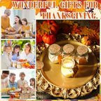 MTLEE 50 Pcs Thanksgiving Jars Candle Friendsgiving Gift for Guests Natural Wax Candles with DIY Cards Fall Gift for Wedding Baby Shower Party Favors Home Decor(Fall Wreath/Pumpkin/Apple/Comfort) - Image 5