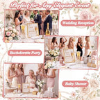 Chumia Guess How Many Pearls Set Bridal Shower Game Set Including 1 Game Sign 1 Glass Jar 12 Pens 100 Cards 640 Pearls Guess How Many Pearl in The Jar for Wedding Baby Shower Decorations for Party - Image 6