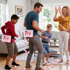 8 Sets Pink Heart Baby Shower Swing Shaking Balls Activity Set for Adults - Image 5