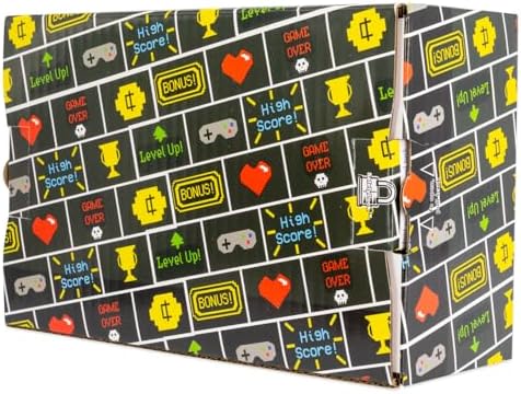 Decorative Shipping Boxes Decorated Gift Boxes For Mailing Birthday Gifts & Holiday Presents, 6 Pack of Everyday Shipping Boxes, Multiple Sizes and Designs, Retro Gamer, Small - Image 2
