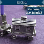 Danforth Birthday Train Candleholder Caboose | Pewter Handcrafted in USA - Image 2