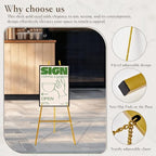 Gold Easel Stand for Signs , 43.5" Heavy Duty Metal Easel Stand - Image 3