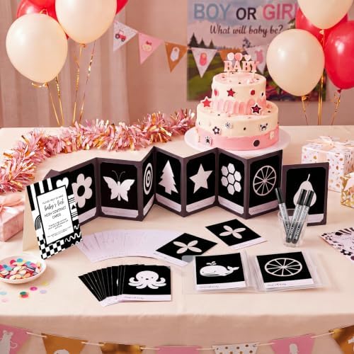 Sinload 57 Pcs Baby DIY High Contrast Card Games Set, Black,White - Image 5